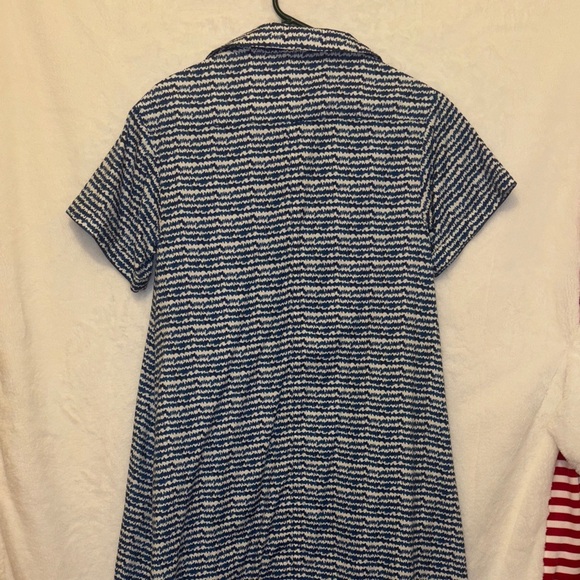 Tucker Navy and White Patterned Dress - Picture 6 of 9